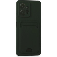 Kuzgun Ticaret Xiaomi Redmi Note 12 4g Kılıf Kelvin Kartvizitli Silikon - Koyu Yeşil