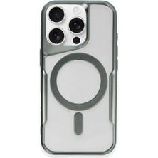 Kuzgun Ticaret Iphone 16 Pro Kılıf Boyi Magsafe Silikon Kapak - Yeşil