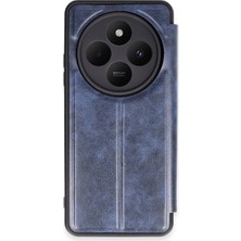 Kuzgun Ticaret Xiaomi Redmi 14C Kılıf Flip Cover - Lacivert