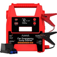 Blackbird Game Center Auhma A8811 20000MAH 2000A Peak Araç Akü Takviye Cihazı & Powerbank - 12V Jump Starter