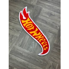Tufty Friends Hot Wheels Temalı Tufting Halı -Yumuşak Tüylü Duvar Veya Yer Halısı - Koleksyonerlere Öözel