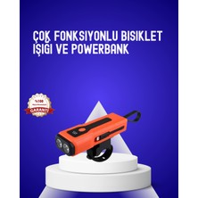 MidasTech 600 Lümen Şarjlı Bisiklet Farı Cob Yan Çakar Acil Durum Midiastech