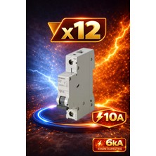 Kondel Aydınlatma Siemens 12 Adet 10A 1p B10 Otomatik Sigorta 6ka