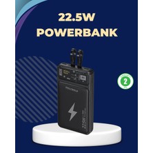 Taşınabilir Powerbank 22.5W Hızlı Şarj Destekli Midastech