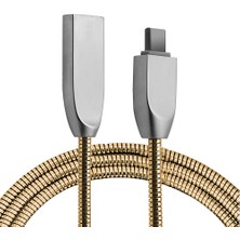 MidasTech Ally USB Type-C Zinc Alloy Dayanıklı 24 A Metal USB KABLO-(5775) Midiastech