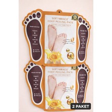 Habune Soyulabilir 2li Ayak Maskesi Peeling Çorabı – Topuk Çatlak Giderici, Nemlendirici, Ölü Deri Temizleyici Bakım Maskesi