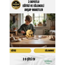 Feyza Design Yenisezon Eğitici Ahşap 3 Boyut Puzzle Çocuk Oyuncağı