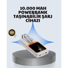 MidasTech Kompakt 10000 Mah Powerbank – Dijital Göstergeli Type-C ve Lightning Uyumlu Midiastech