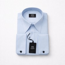 Pakman Uzunkol Duble Manşet Mızrak Yaka Beyaz Cesur Gömlek