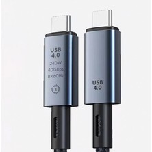 MidasTech Ally 40GBPS 240W Type-C 8k Görüntü ve Hızlı Data Şarj KABLOSU-(5775) Midiastech