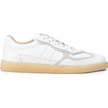 Deery Kadın Hakiki Deri Beyaz Sneaker Ayakkabı - R2601ZBYZC01