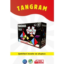 Feyza Design Eğitici Tangram Zeka Geliştirici Oyuncak, 3+ Yaş Için Eğlenceli Aktivite