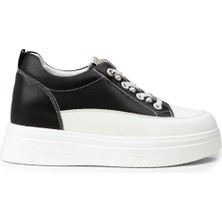 Deery Kadın Gizli Topuk Siyah Sneaker Ayakkabı - K0120ZSYHC01