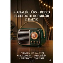 SHC4200 Mey Ithalat® Nostaljik Bluetooth - Fm Radyo, USB Bluetooth Kablosuz Hoparlör