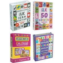 Feyza Design Eğitici Zeka Kartları 4'lü Set - Türkçe Dil Öğretici Oyuncak