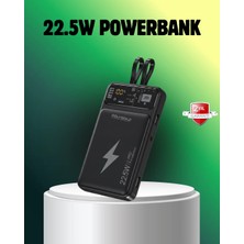 Powerbank Dahili Ekranlı 10000 Mah Çift Kablolu Midastech