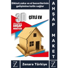 Feyza Design Çocuklar Için Çok Renkli 3D Ahşap Puzzle Oyunu