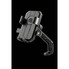 Ervinay 360° Döner Başlıklı Motosiklet Telefon Tutucu – Güçlü Sabitleme ve Titreşim Önleyici Tasarım