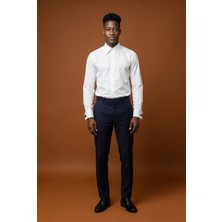 Pakman Uzunkol Duble Manşet Mızrak Yaka Beyaz Cesur Gömlek