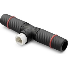 Marsilyan Poe Splitter T Tipi Su Geçirmez RJ45 Konnektör - Siyah ND2452