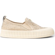 Deery Kadın Bej Slip-On Sneaker Ayakkabı - K1053ZBEJC01