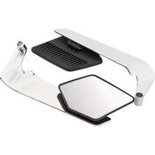 Gear5 Motosiklet Katlanır Gidon Kanat Ayna Delüx Model 7 Gümüş