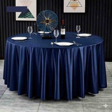 Ayzen Home Yuvarlak Masa Için Saten Masa Örtüsü 190 x 190 cm