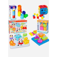 Feyza Design Eğitici Geometri Şekiller ve Sevimli Hayvanlar Seti