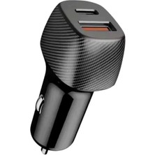 Araç Içi Şarj Cihazı 38W Güç Kapasiteli Type-C Girişli Araba Çakmaklık Midastech