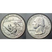 Banknoting Amerika Çeyrek Dolar 2019 D. Pasifikte Savaş-Guam. Çilaltı.
