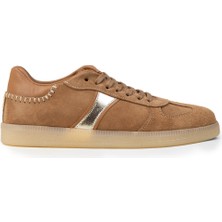 Deery Kadın Hakiki Süet Vizon Renk Sneakers - R2603ZVZNC01