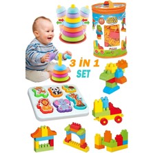 Feyza Design Neşeli Bowling Sallanan Halkalar 62 Parça Eğitici Set