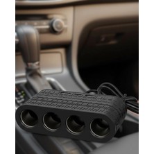 SHC4200 Mey Ithalat® 4 Çakmak Girişli Araç Çoklayıcı Type C USB Destekli Güvenli Güç Dağıtıcı