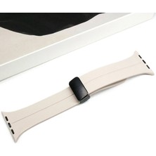 MidasTech Ally Apple Watch 7-8 45MM 6-5-4 44MM Watch Ultra 49MM Manyetik Uçlu Silikon Kayış Kordon 3-2-1 42