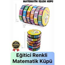 Feyza Design Çocuklar Için Renkli Eğitici Matematik Küpü - 3+ Yaş