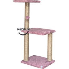 Feyza Design Katlı Kedi Oyun Tırmalaması - Bordo Renkli Eğlence ve Zeka Oyuncağı