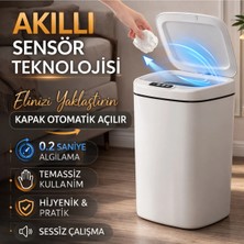 Epilons Sensörlü Çöp Kovası Otomatik Kapak Temassız
