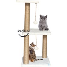 Feyza Design Katlı Kedi Kafalı Oyun Tırmalaması Beyaz