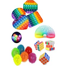 Feyza Design Stres Giderici Eğitici Oyuncak Seti, 5 Parça, Renkli ve Eğlenceli