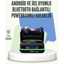 MidasTech E10 Powerbank Şarjlı Bluetooth 5.1 Kulaklık Spor ve Oyun Için Midiastech