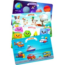 Feyza Design Ahşap Türkçe-Ingilizce Öğretici Çocuk Puzzle Seti