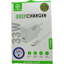 USB Type-C 33W Şarj Aleti YK-SR68 (4887) Midastech