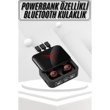 MidasTech Kablosuz Bluetooth Kulaklık Powerbank Özellikli Göstergeli Hd Mikrofon Midiastech