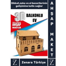 Feyza Design Çocuklar Için Çok Renkli 3D Ahşap Puzzle Geliştirme Oyunu