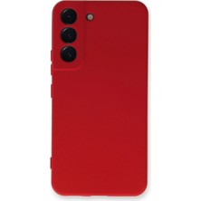 Magicool Samsung Galaxy S22 Plus Kılıf Nano Içi Kadife Silikon - Kırmızı