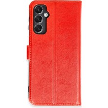 Magicool Samsung Galaxy M34 5g Kılıf Trend S Plus Kapaklı Kılıf - Kırmızı