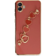 Magicool Samsung Galaxy A04 Kılıf Esila Silikon - Kırmızı