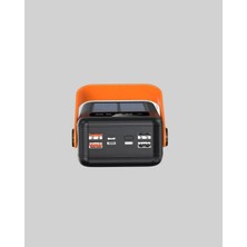 Powerbank Solar Fenerli Çoklu Kablolu Taşınabilir Şarj Aleti Midastech
