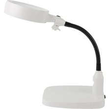Epilons Masaüstü 10X LED Işıklı Büyüteç Okuma El Sanatları Onarım Büyüteç 7765