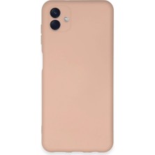 Magicool Samsung Galaxy A04E Kılıf Nano Içi Kadife Silikon - Pudra